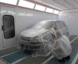 why we paint cars in spray booths